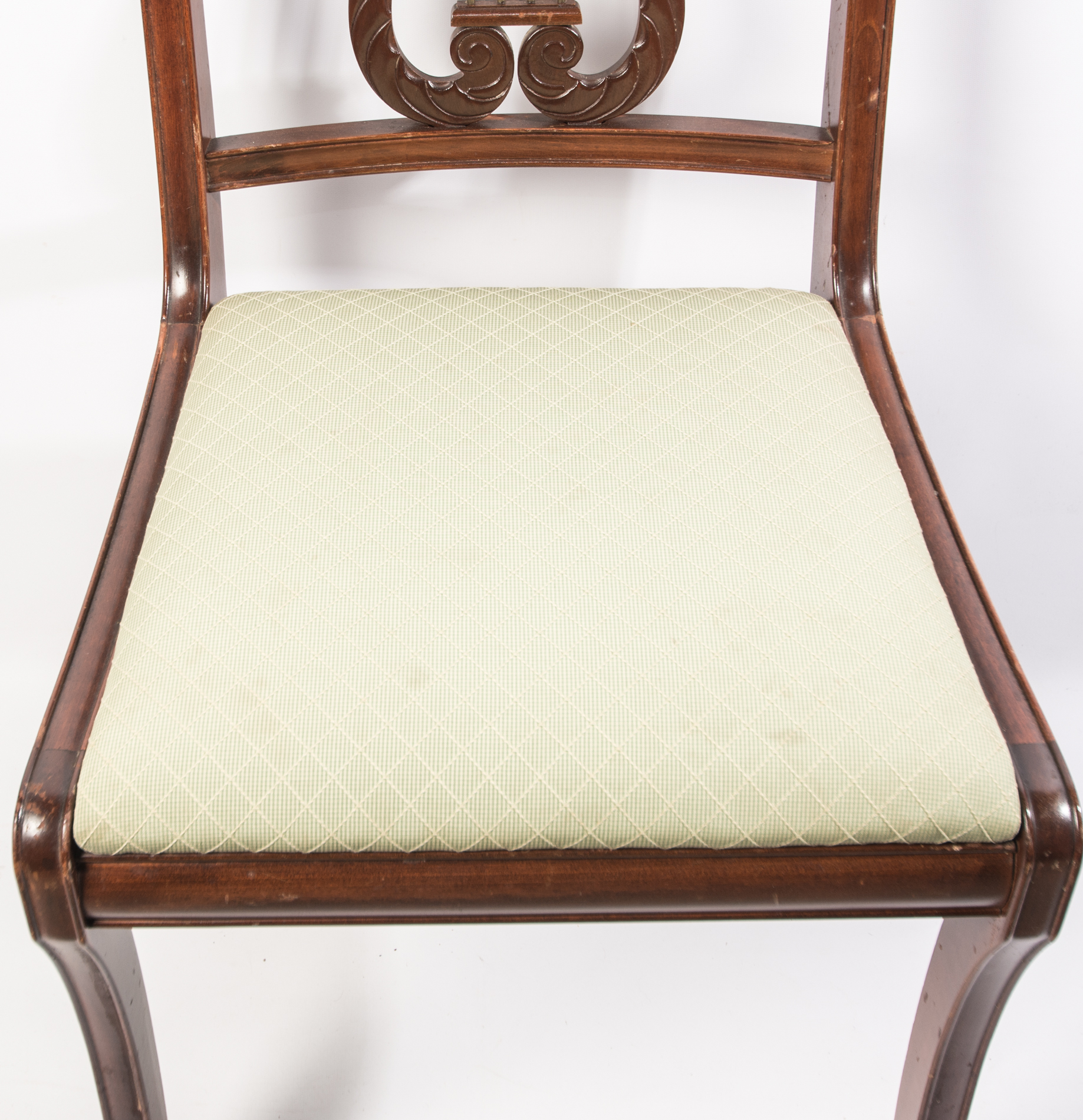 Antique Lyre Back Dining Chairs