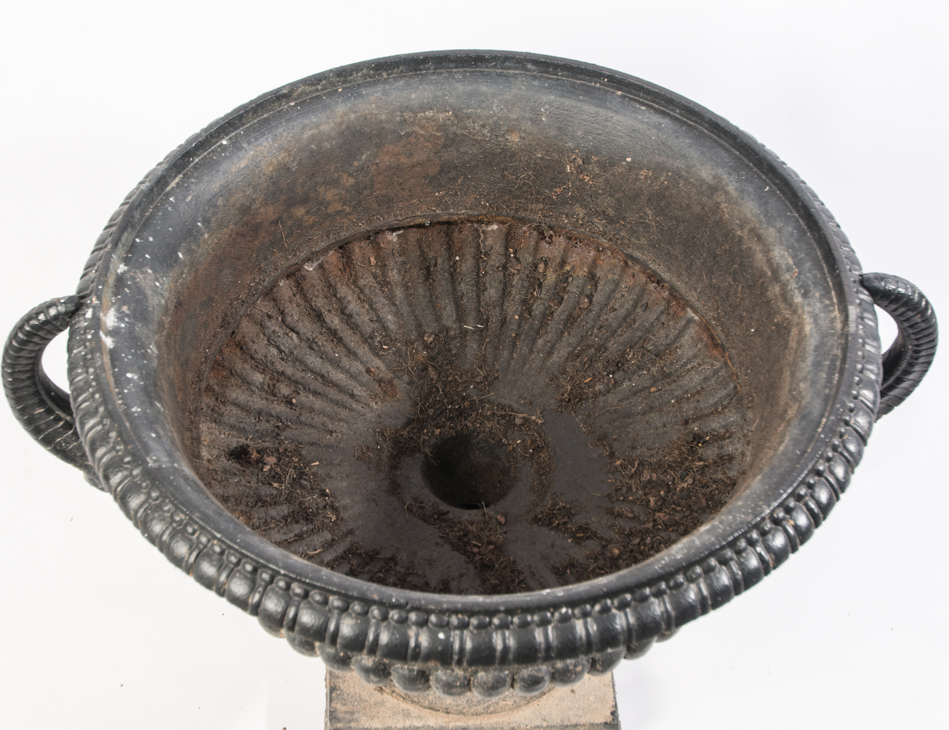 Neoclassical Inspired Cast Metal Planter