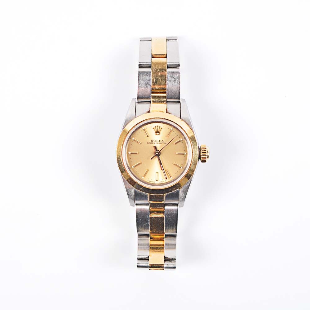 18K Yellow Gold Rolex Oyster Perpetual Watch