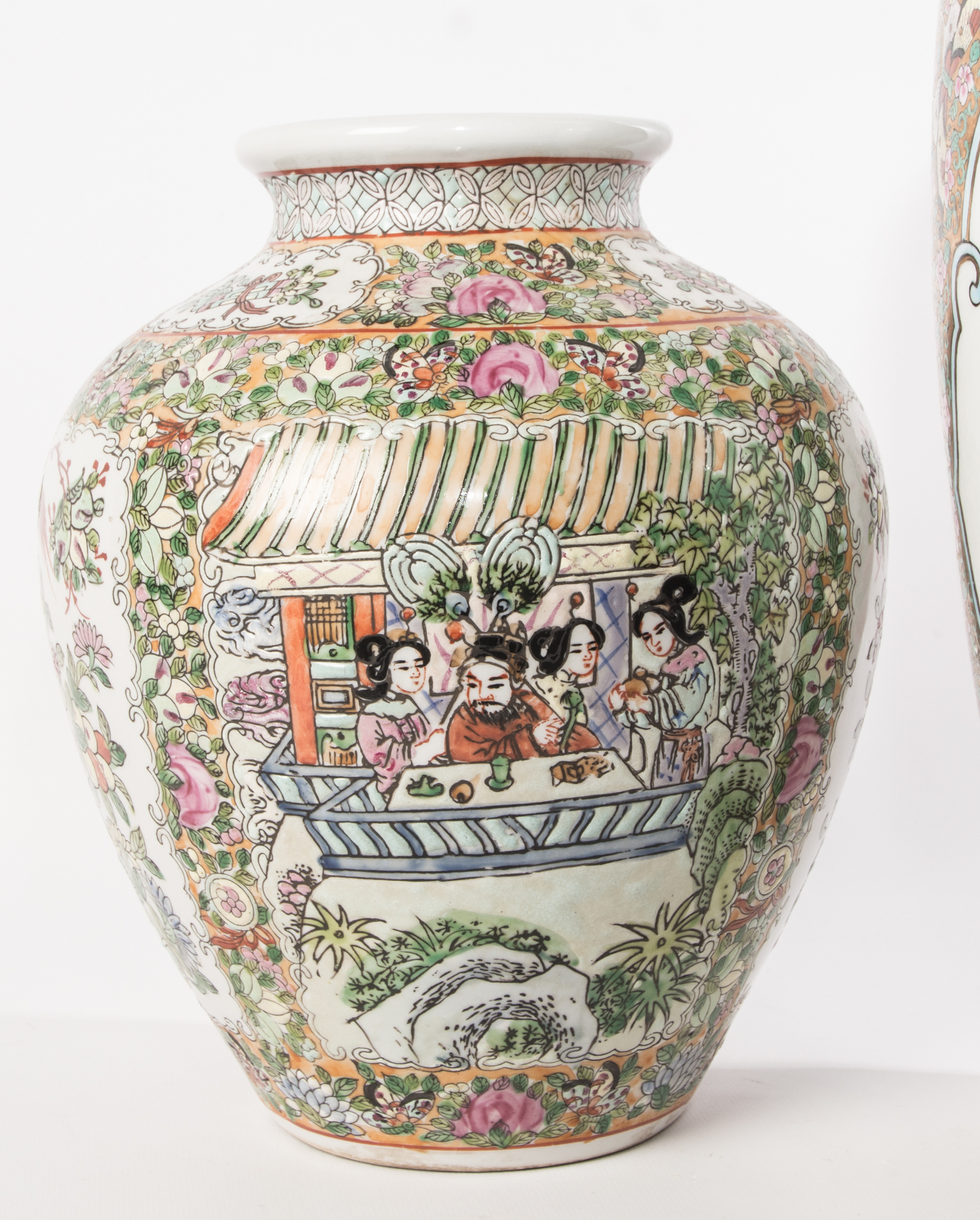 Chinese Rose Medallion Vases