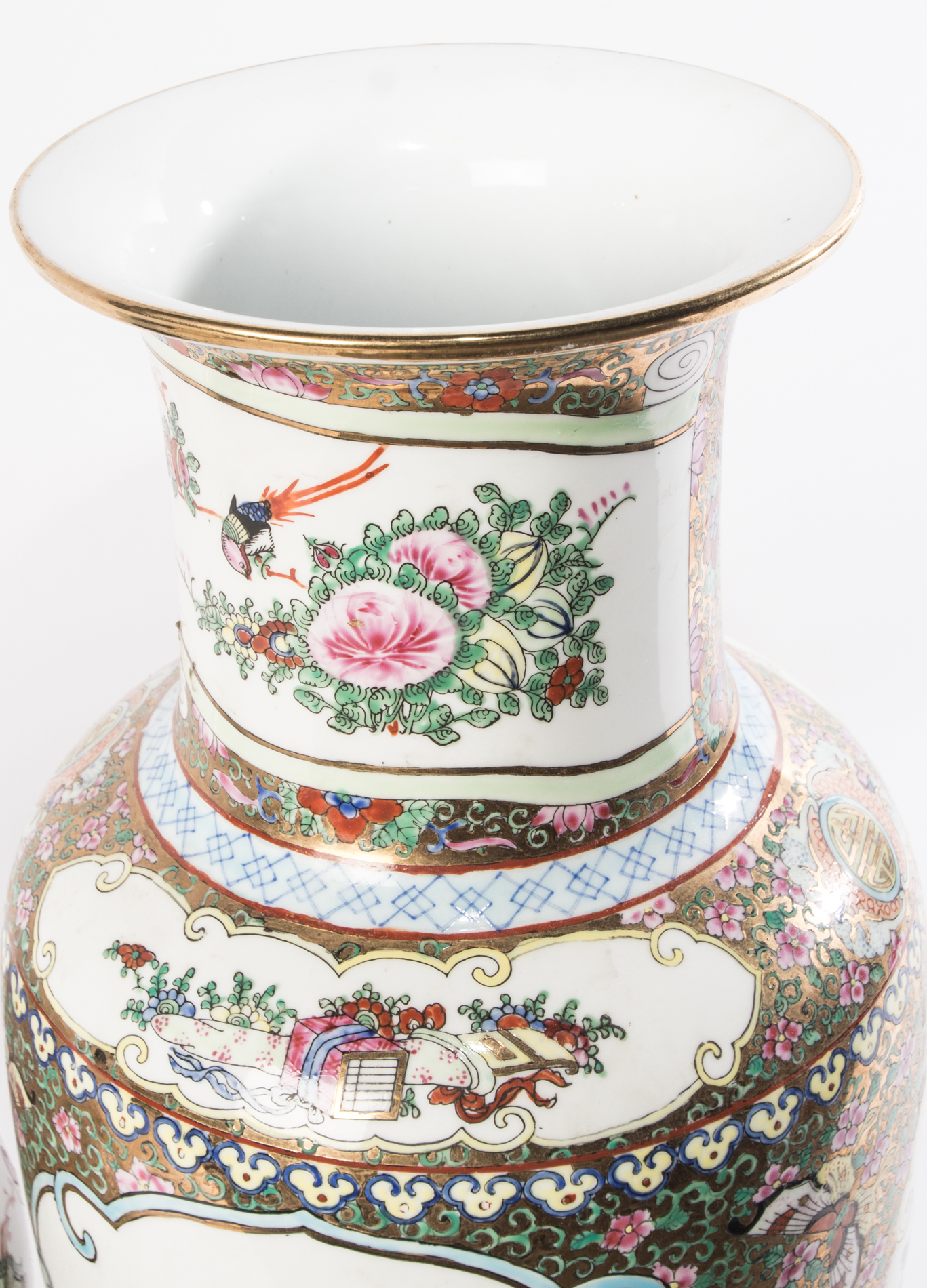 Chinese Rose Medallion Vases