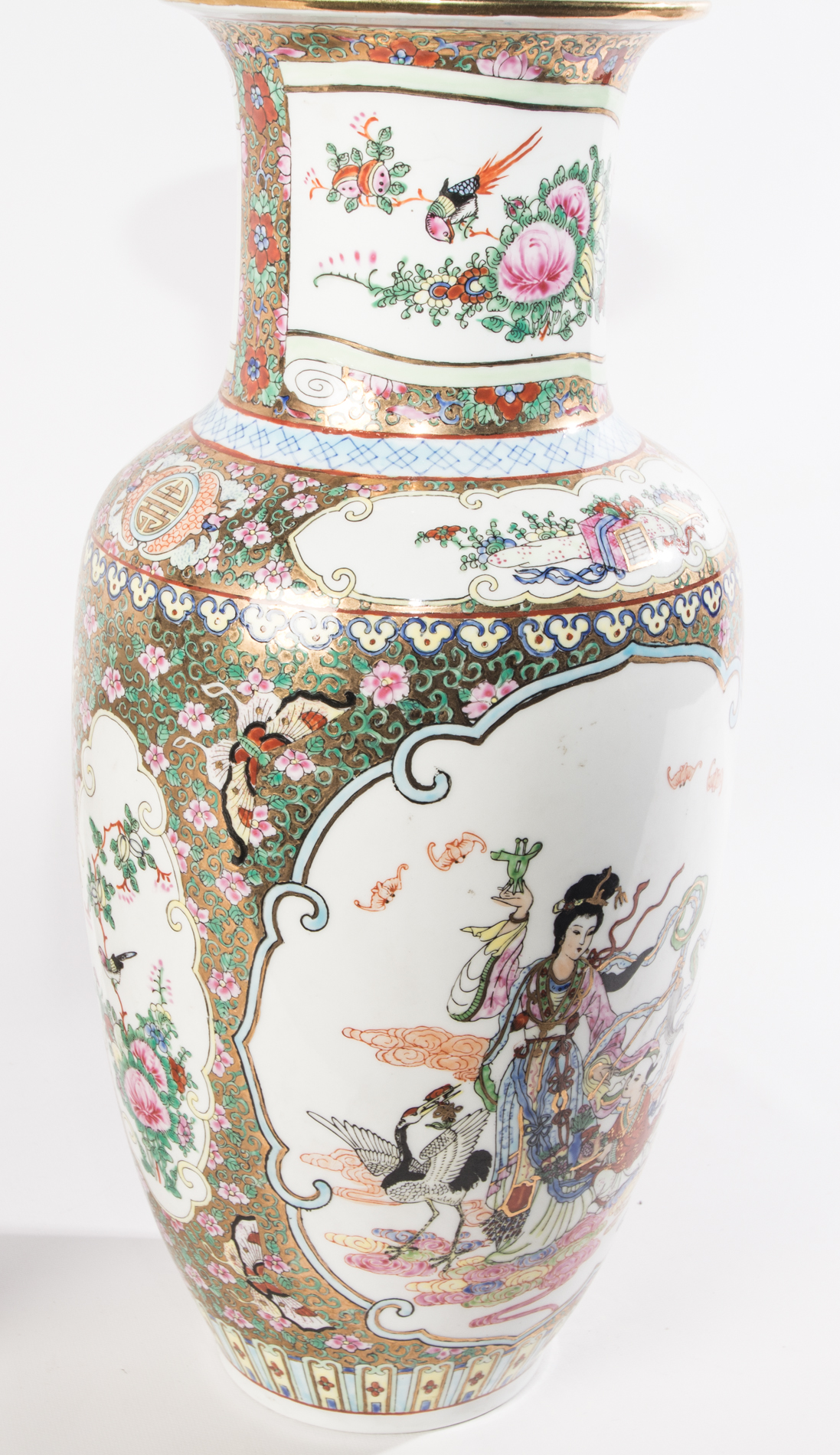 Chinese Rose Medallion Vases