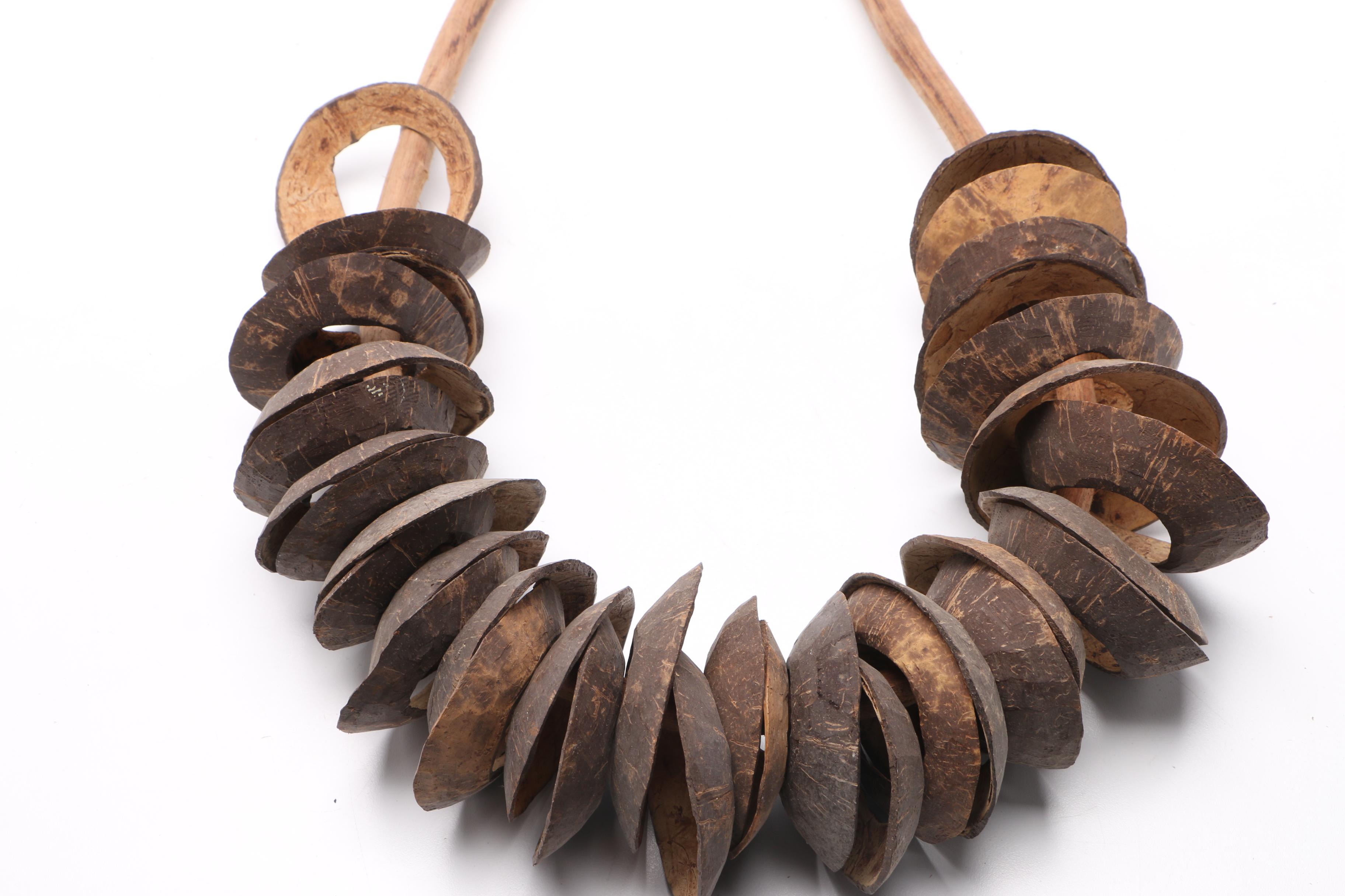 Pacific Islander Carved Coconut Shark Rattle