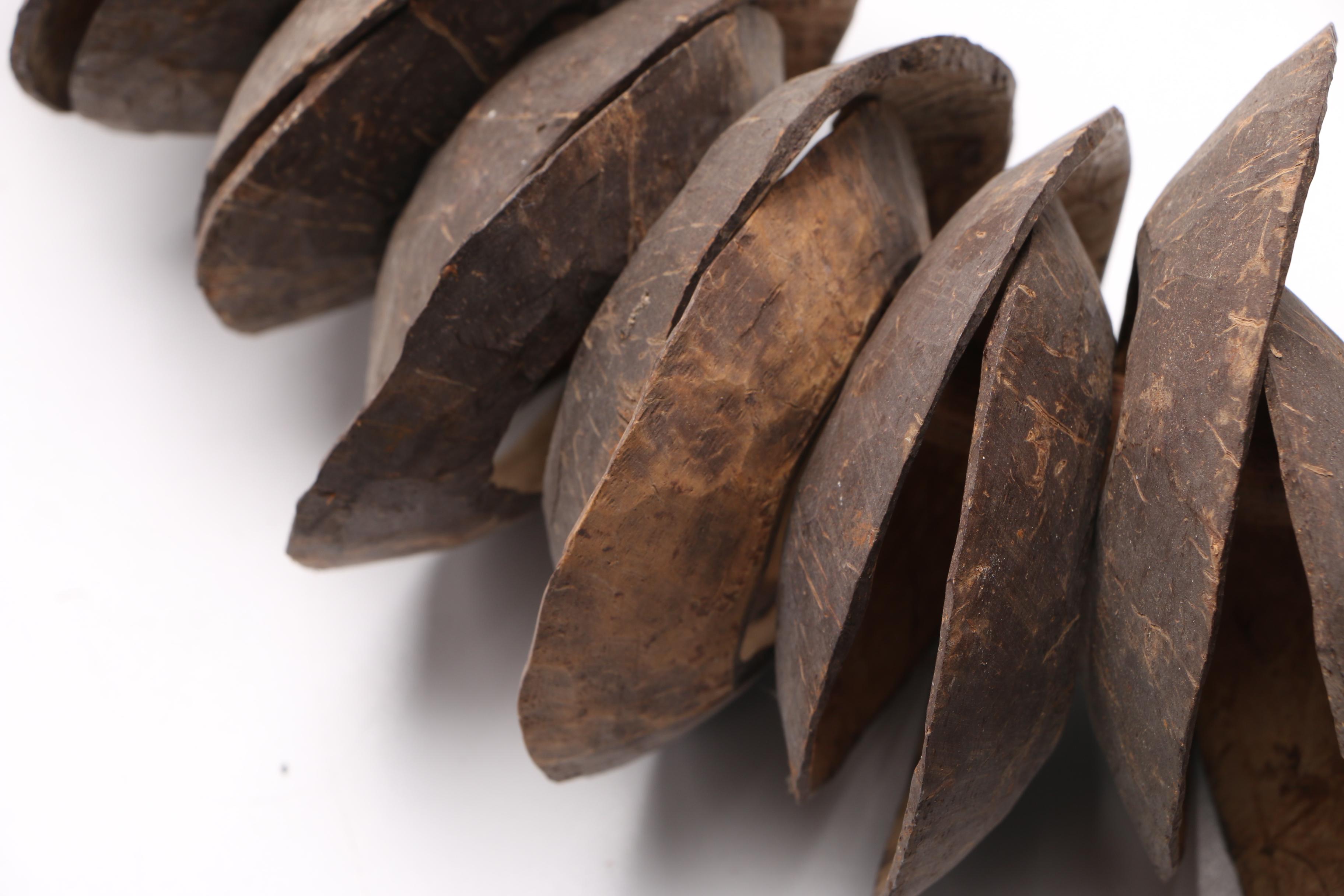 Pacific Islander Carved Coconut Shark Rattle