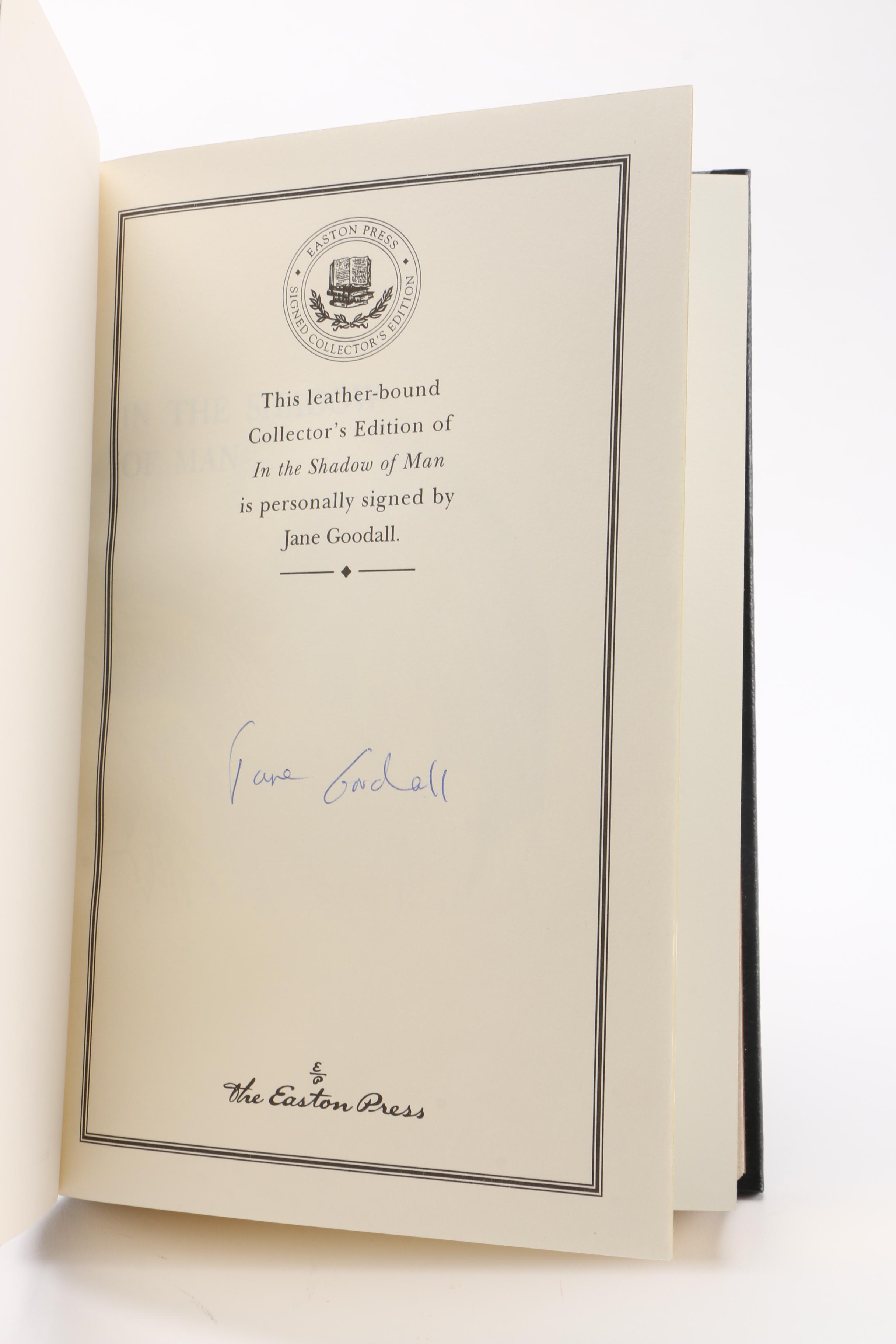 "In the Shadow of Man" Signed Edition by Jane Goodall