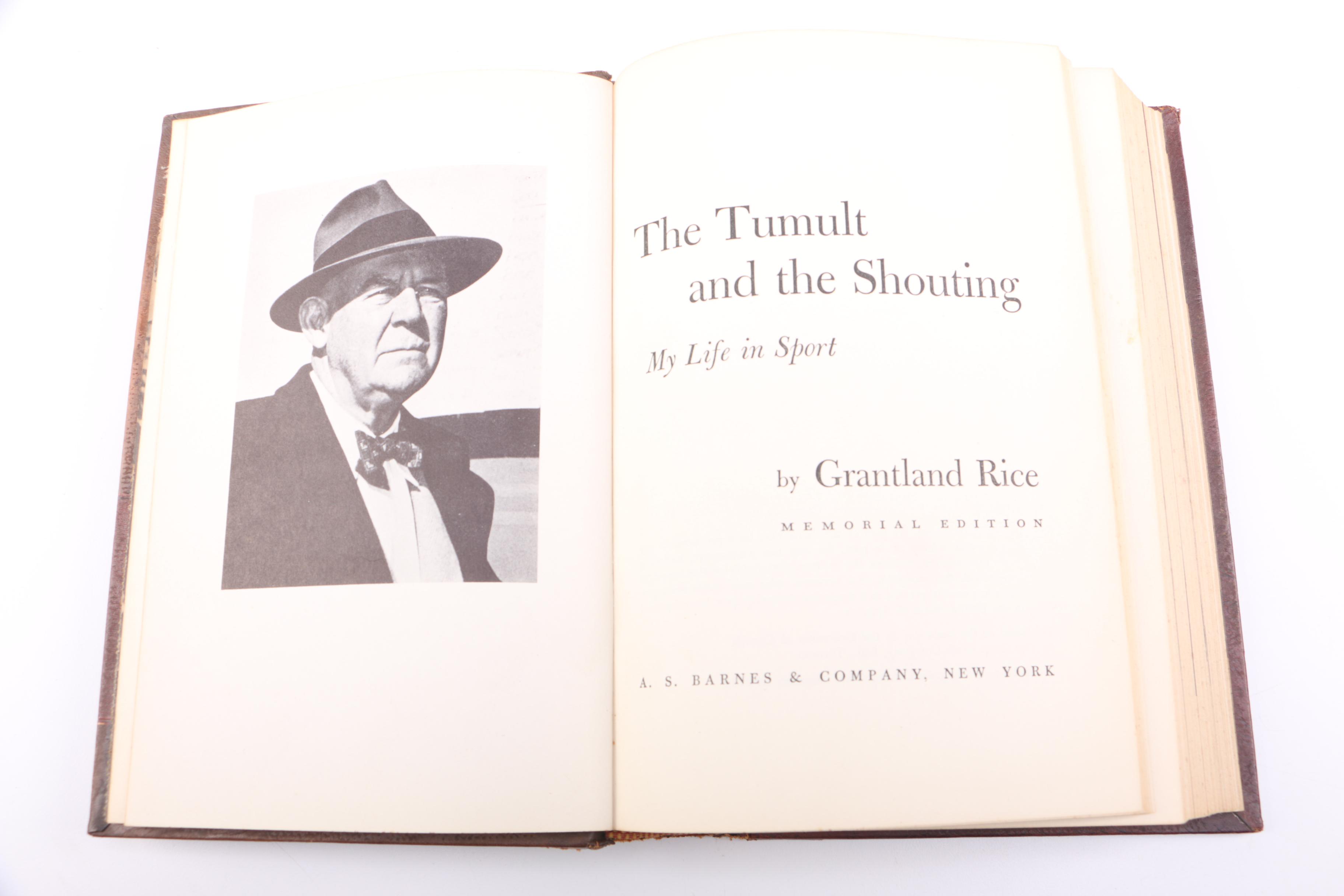 "The Tumult and the Shouting: My Life in Sport" by Grantland Rice