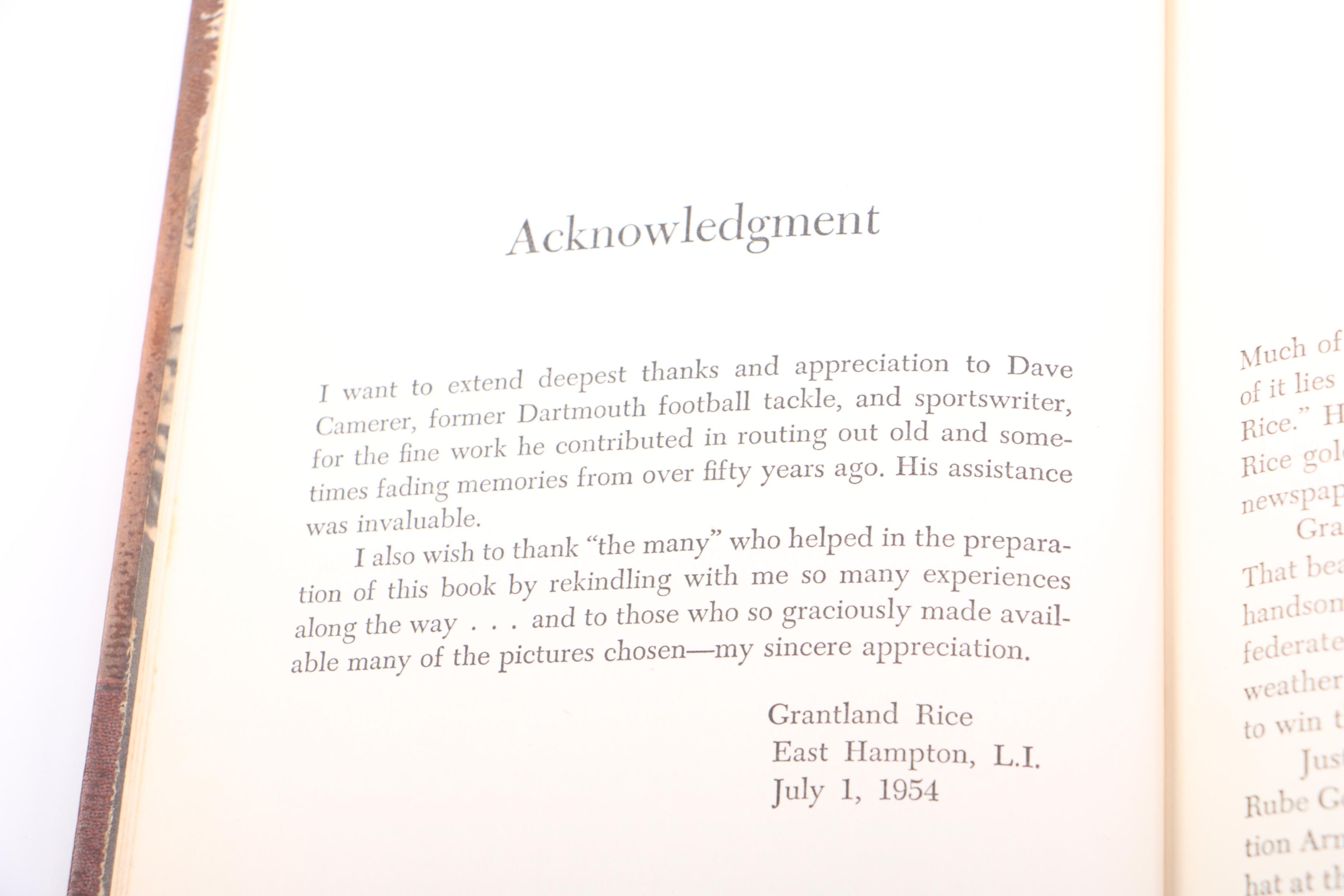 "The Tumult and the Shouting: My Life in Sport" by Grantland Rice