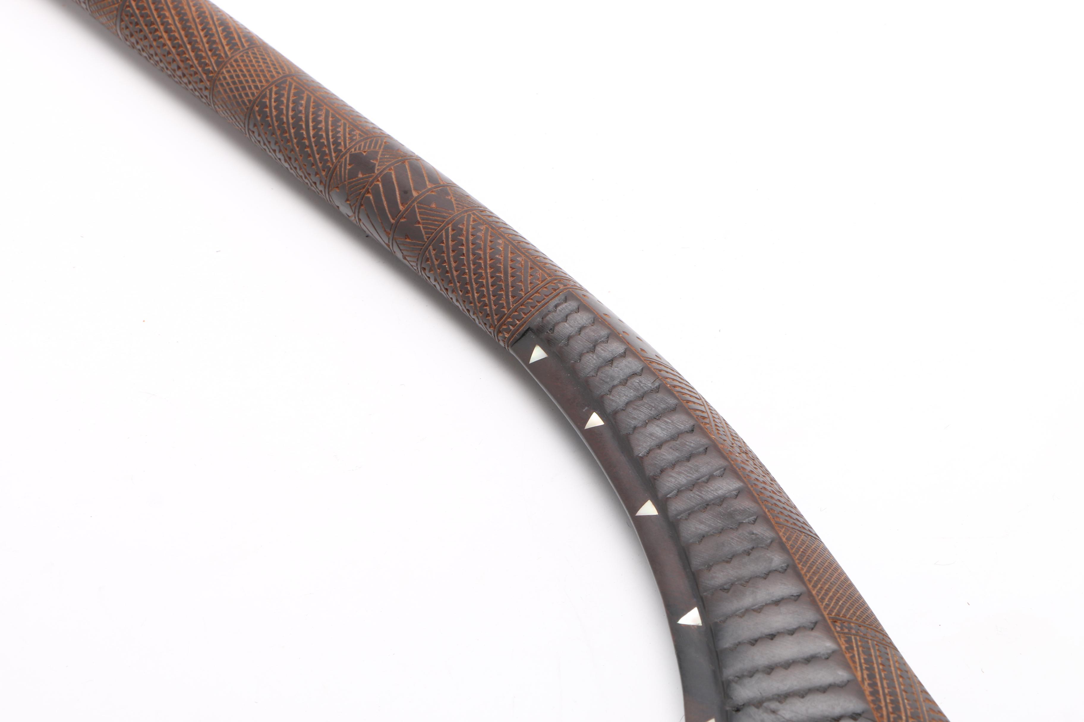 Hand-Carved Fijian Cali War Club