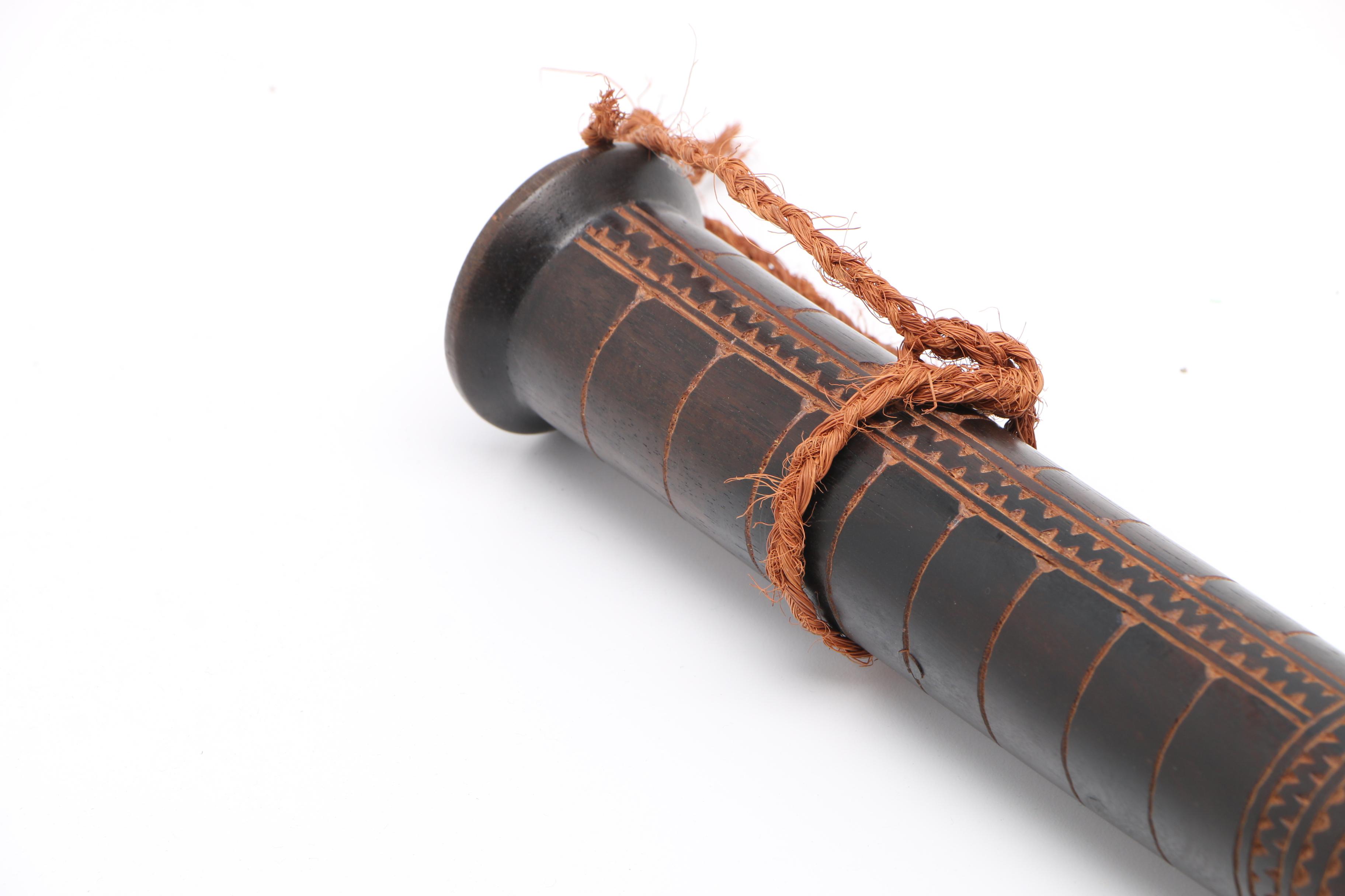 Hand-Carved Fijian Cali War Club