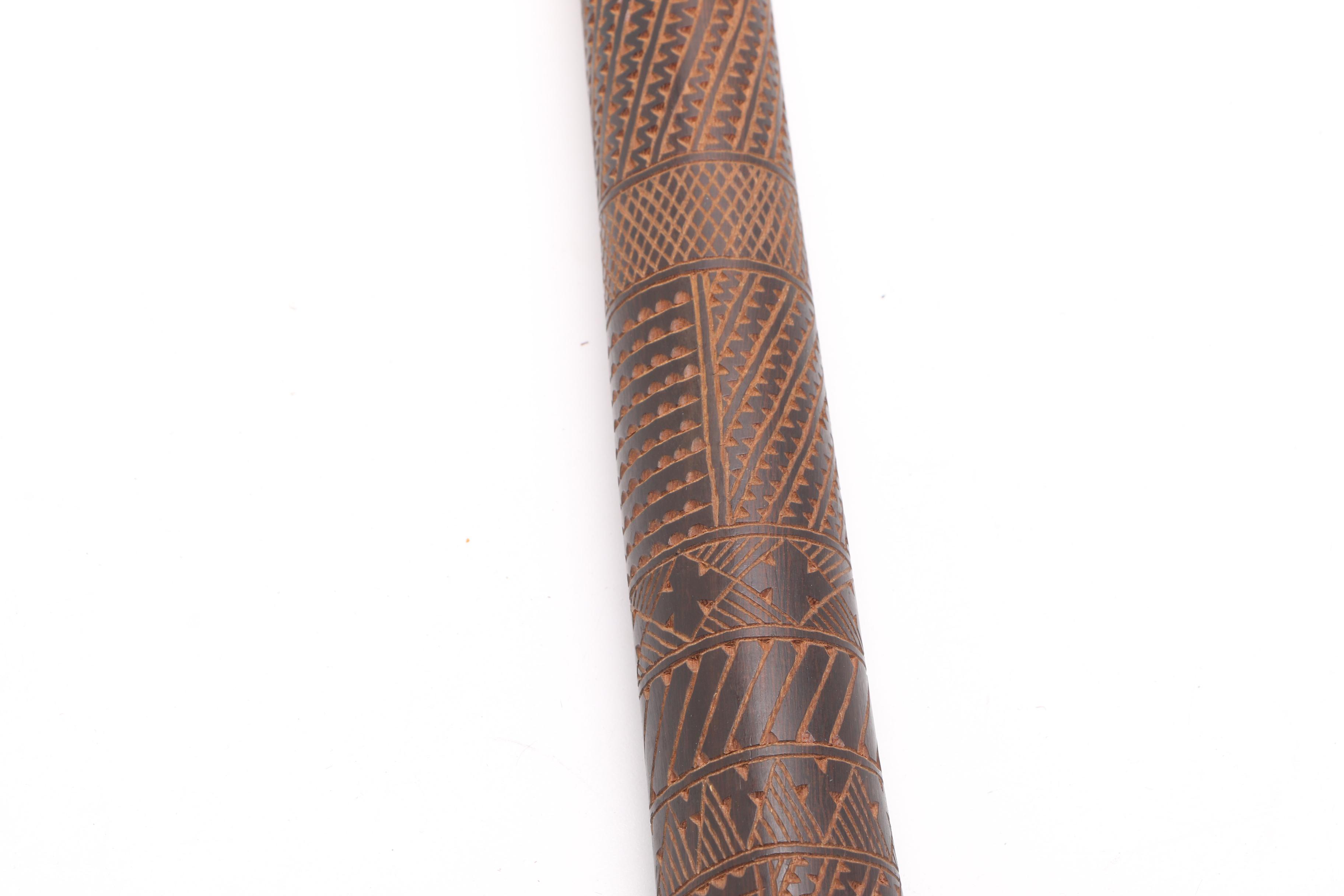 Hand-Carved Fijian Cali War Club