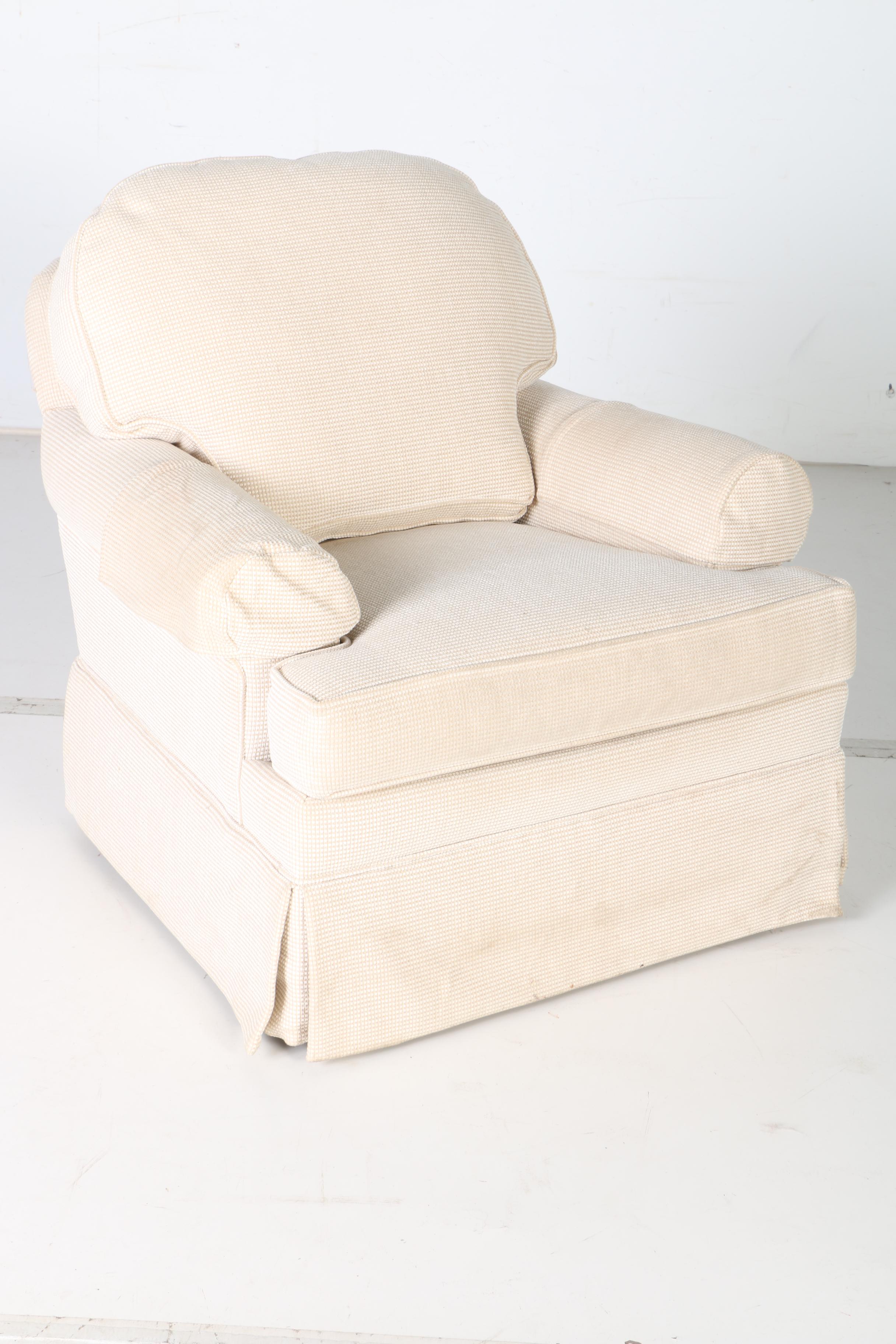 Ethan Allen Swivel Rocking Club Chair