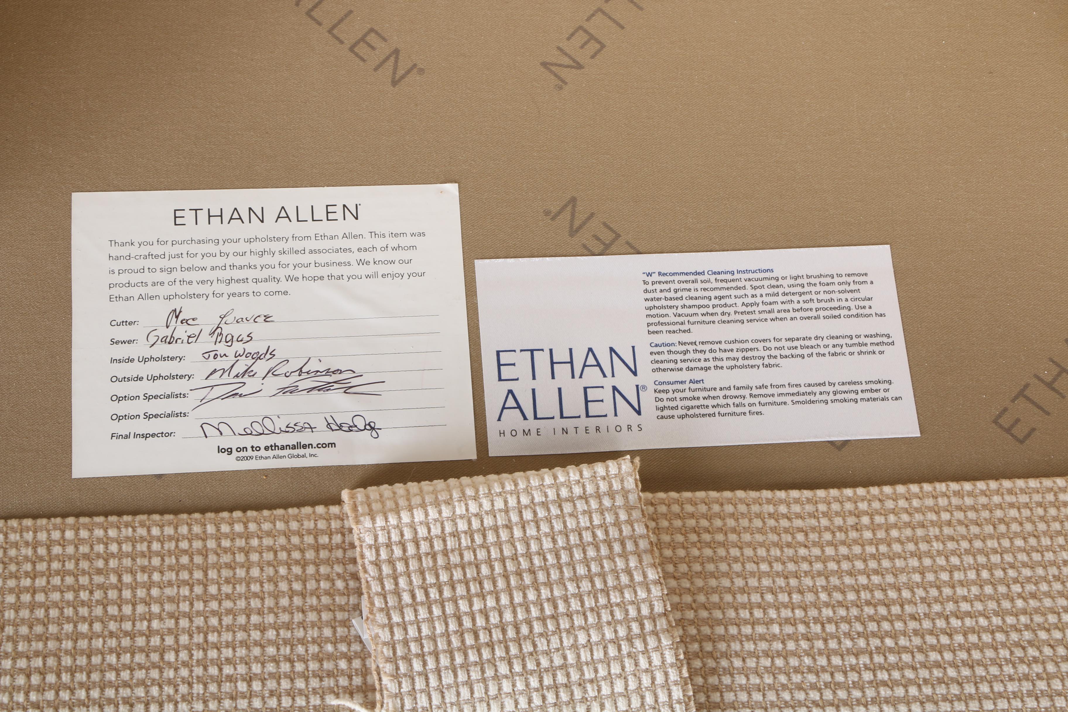 Ethan Allen Swivel Rocking Club Chair