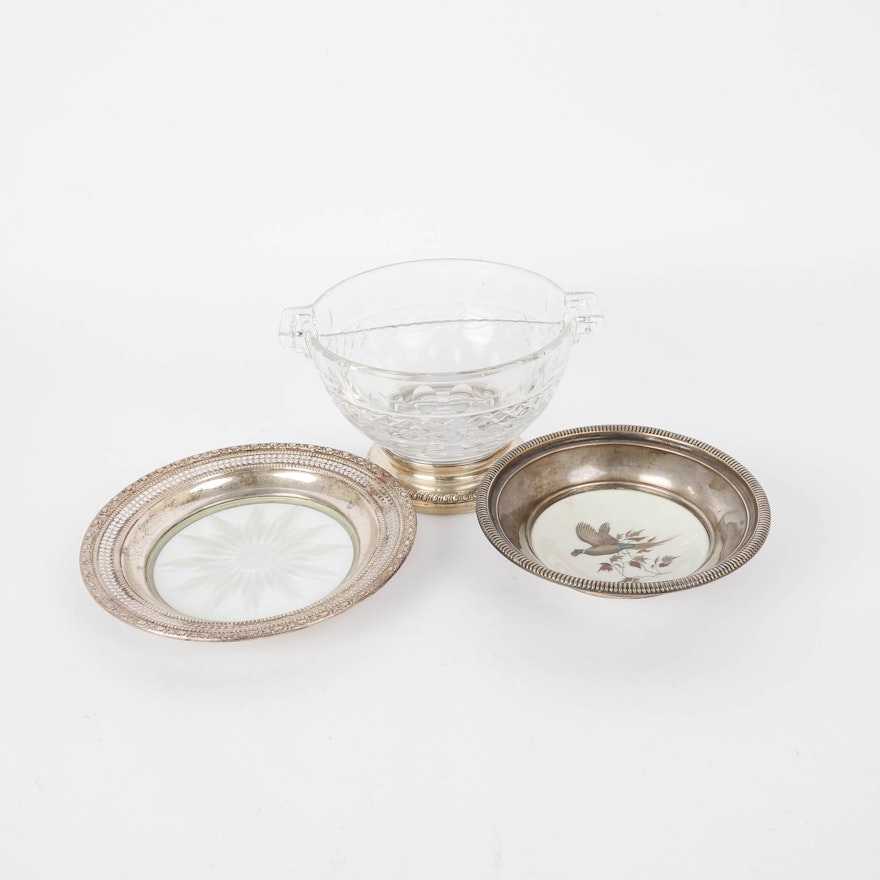 Sterling Silver, Glass and Ceramic Tableware