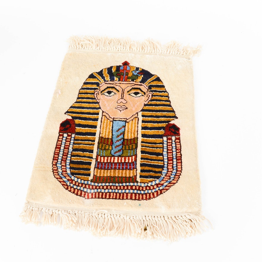 Small Hand Woven 100% Silk 'Pharaoh' Mat