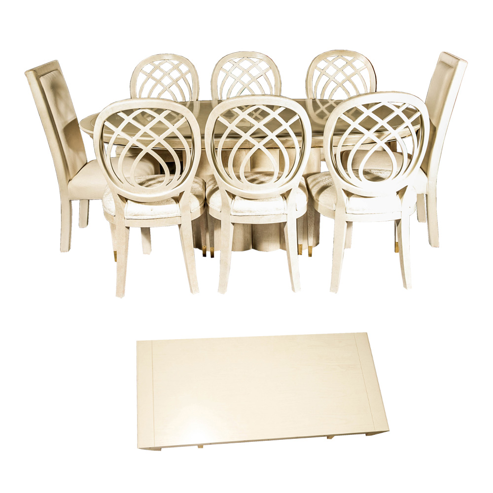 Henredon Dining Room Table and Eight Chairs