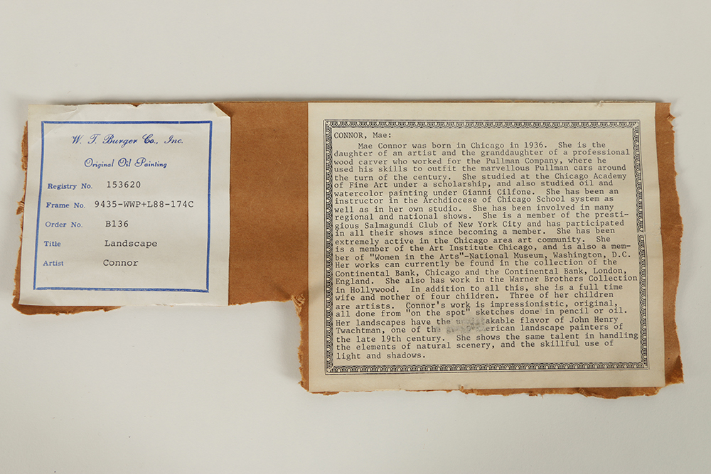 Mae Connor Oil Painting on Canvas of Wintry Landscape