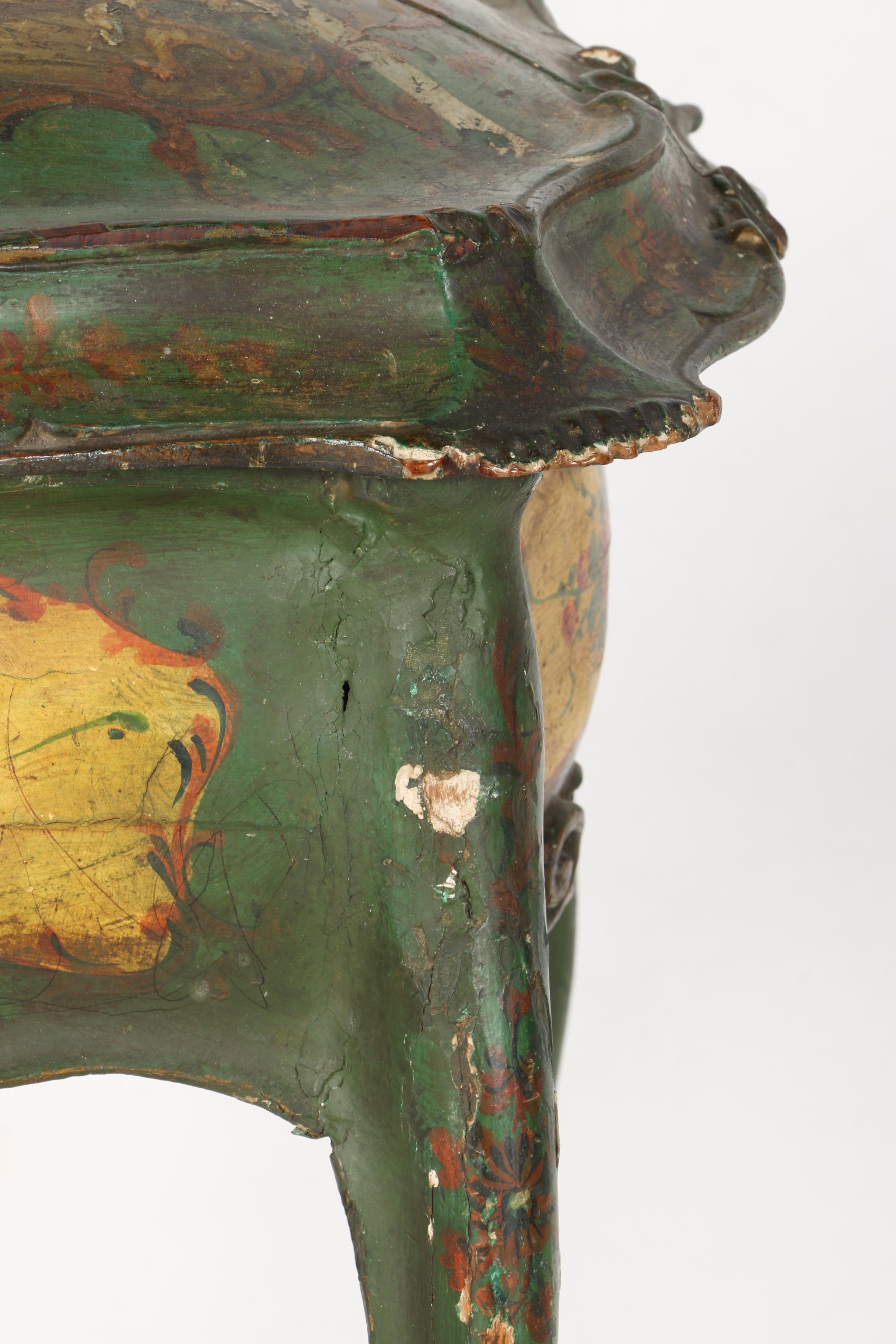 Late 18th Century Polychrome Italian Sewing Stand