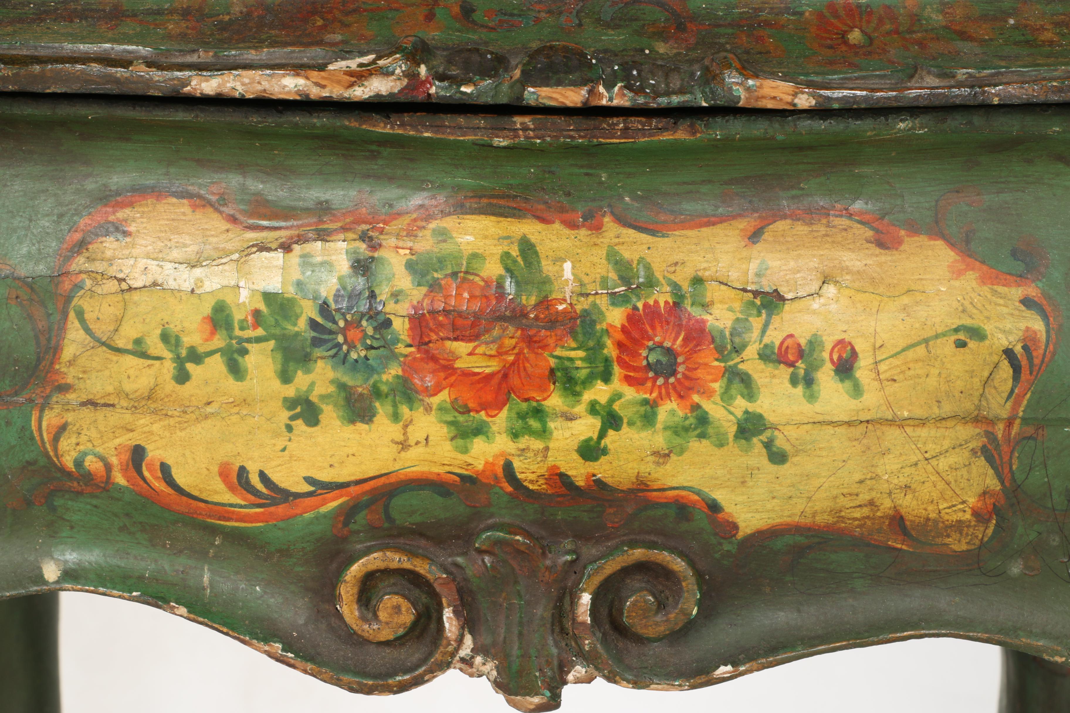 Late 18th Century Polychrome Italian Sewing Stand