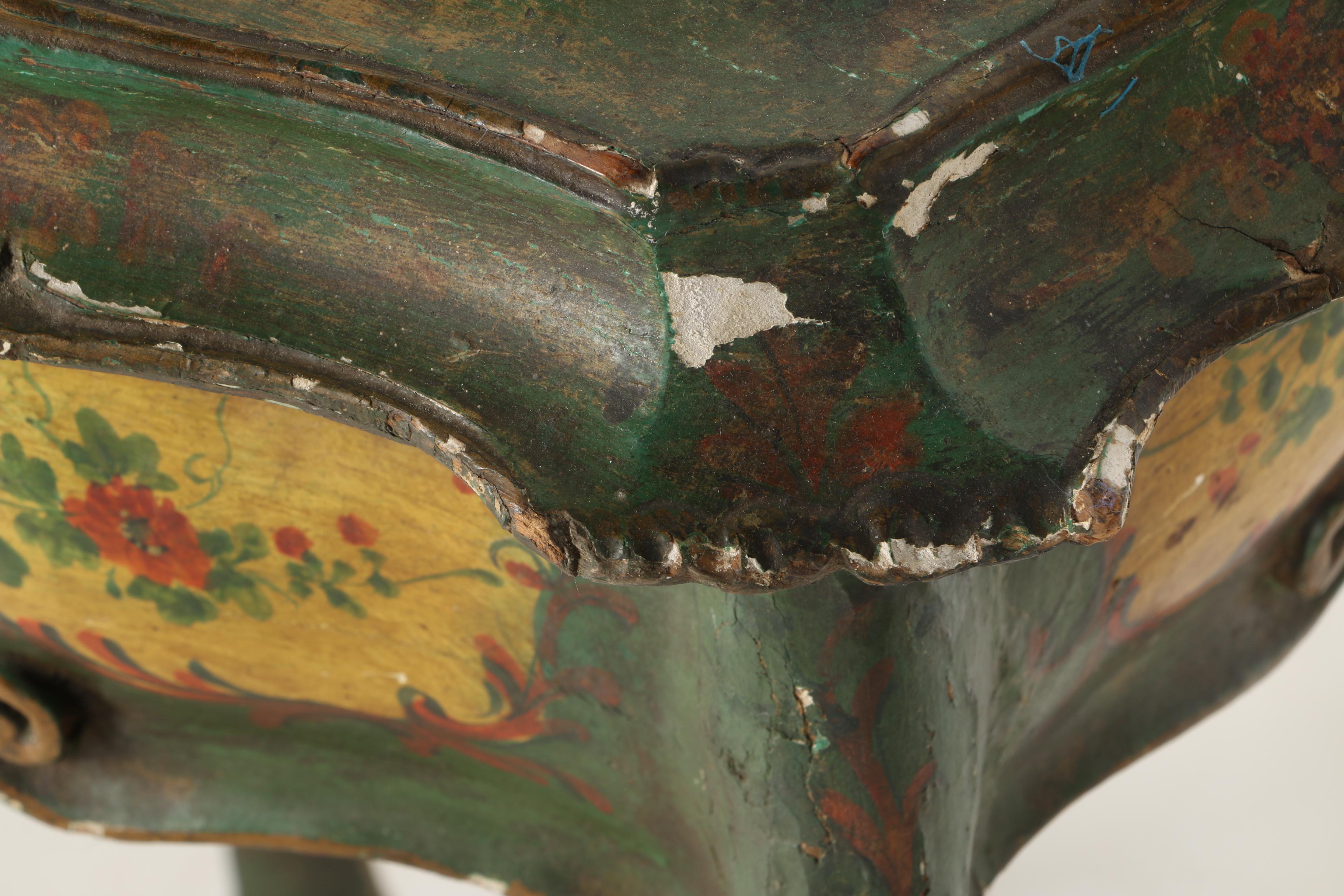 Late 18th Century Polychrome Italian Sewing Stand