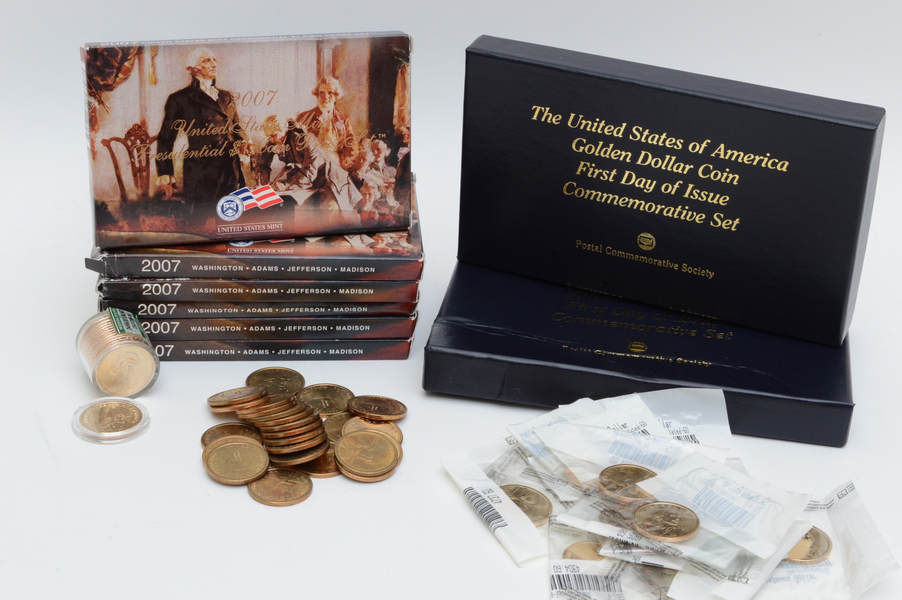 Collection of Proof and Uncirculated U.S. $1 Modern Coins