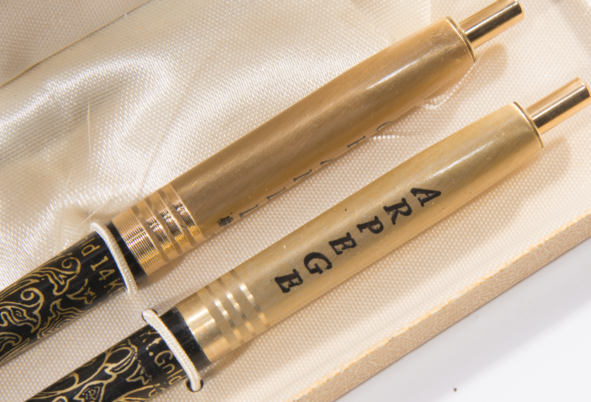 Vintage 14K Yellow Gold Arpege Chanel No. 5 Perfume Pen Set