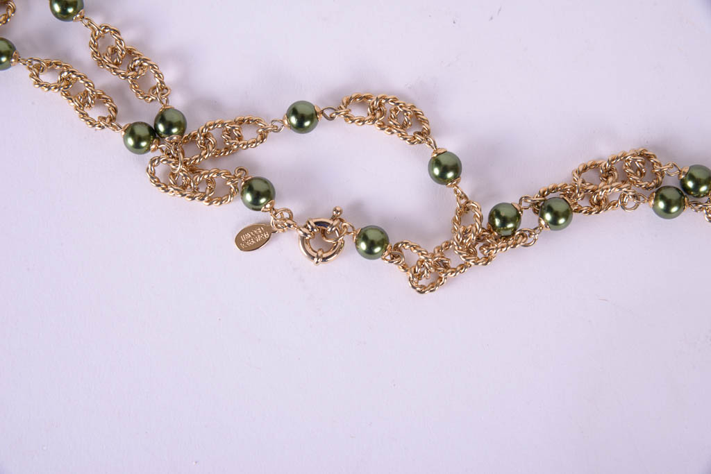 Collection of Gold and Jewel Tone Costume Jewelry