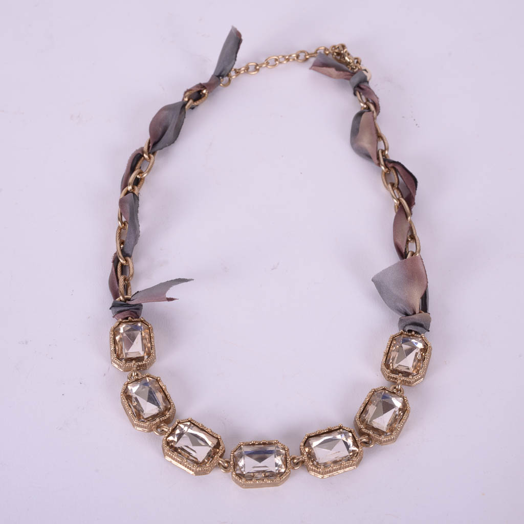 Collection of Gold and Jewel Tone Costume Jewelry