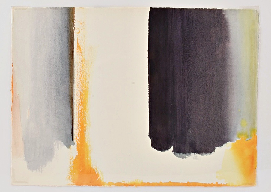 "Untitled VIII" Abstract Watercolor by Beth Hertz, 1986