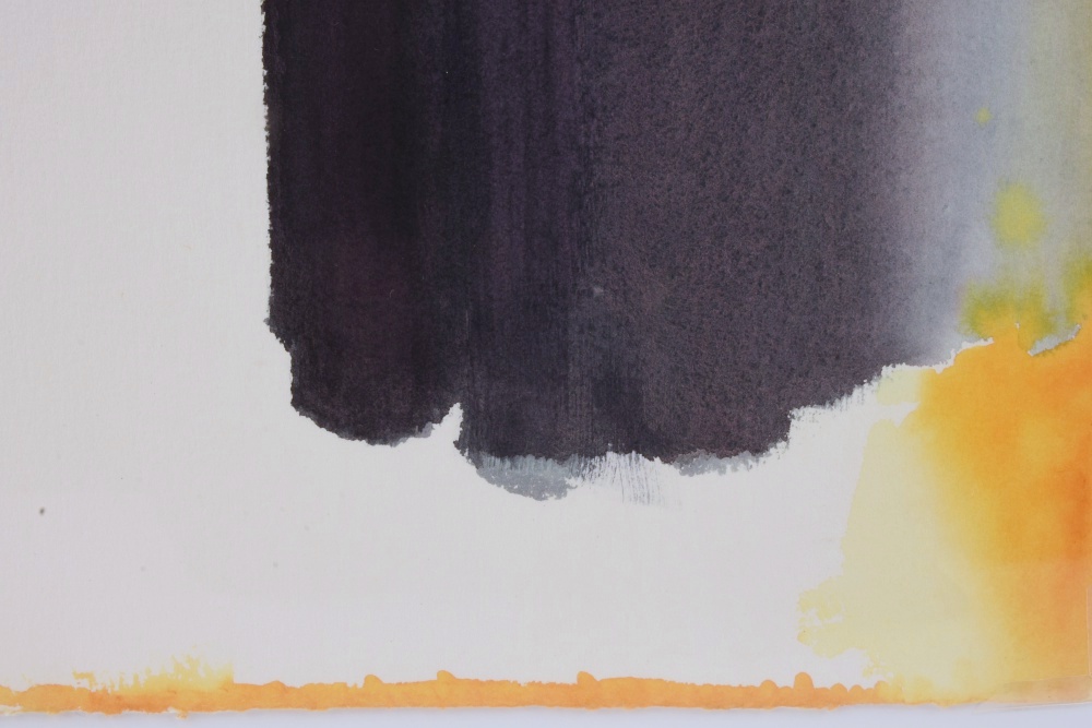 "Untitled VIII" Abstract Watercolor by Beth Hertz, 1986