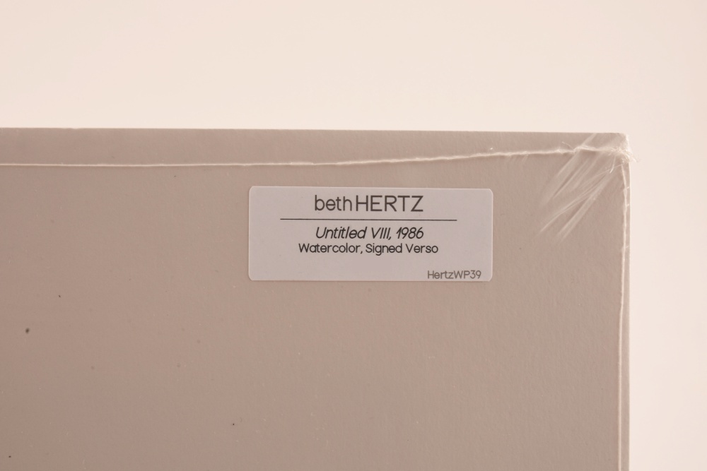 "Untitled VIII" Abstract Watercolor by Beth Hertz, 1986