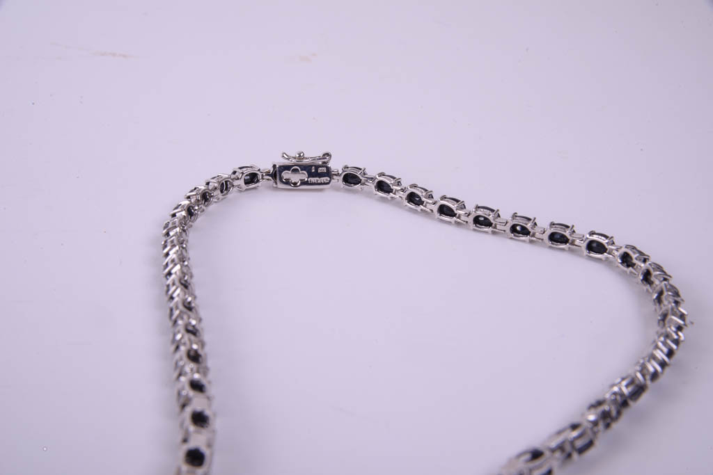 Collection of Sterling Silver Jewelry With Black Accents