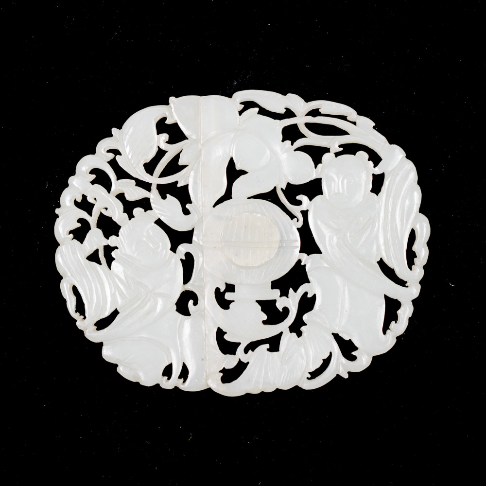 Chinese Carved Jade Clasp