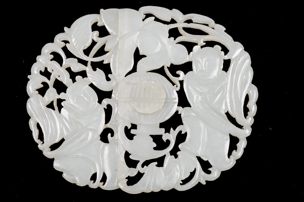 Chinese Carved Jade Clasp