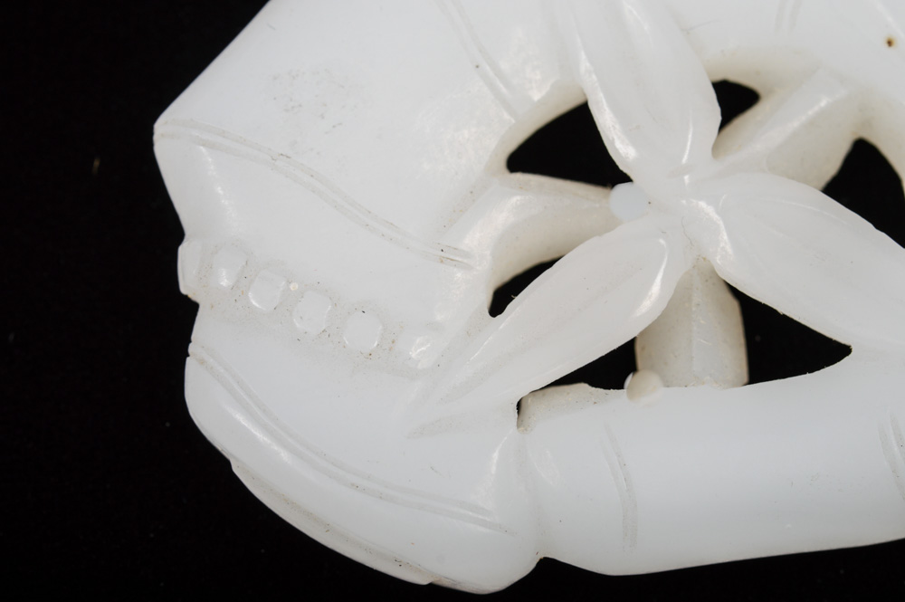 Chinese Carved Charm with Bamboo