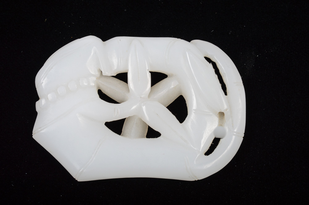 Chinese Carved Charm with Bamboo