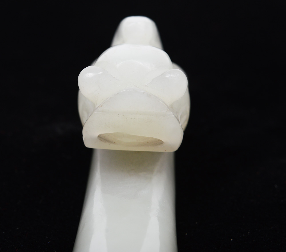 Antique Chinese Green Jadeite Belt Hook