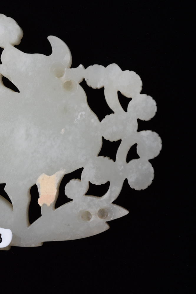 Chinese Celadon Jade Water Buffalo Plaque