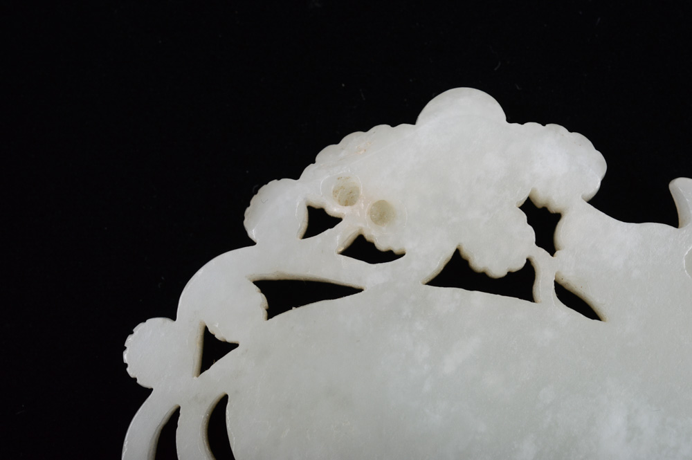 Chinese Celadon Jade Water Buffalo Plaque