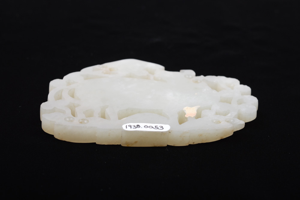 Chinese Celadon Jade Water Buffalo Plaque