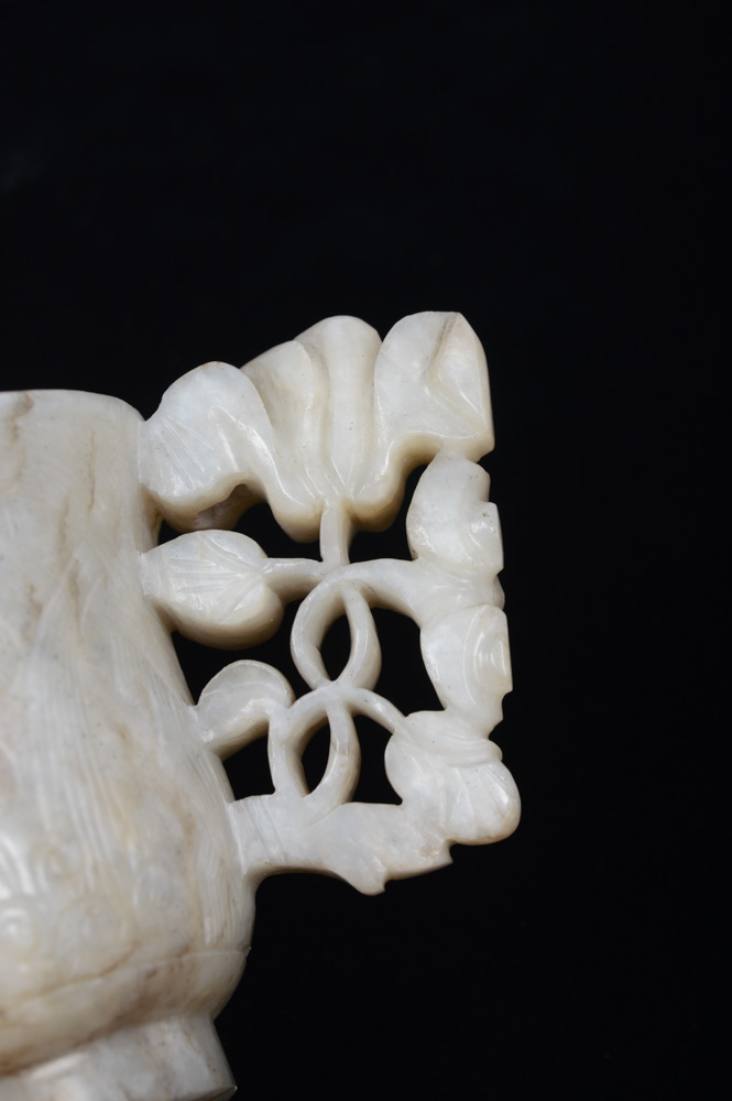 Chinese Grey Jade Yuan Dynasty Style Wedding Cup