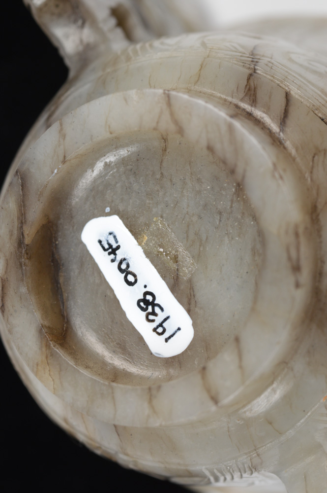 Chinese Grey Jade Yuan Dynasty Style Wedding Cup