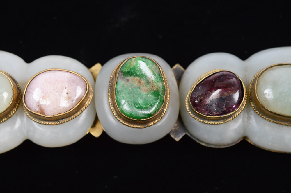 Chinese Jade and Stone Buckle