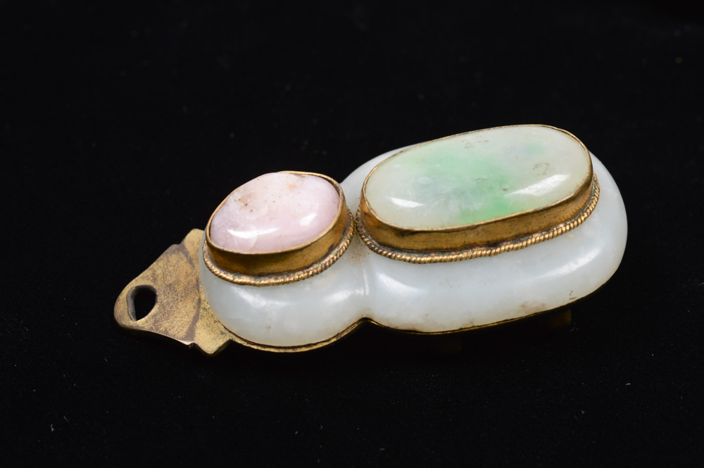 Chinese Jade and Stone Buckle