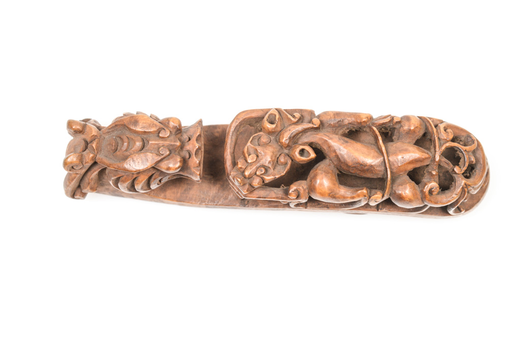 Chinese Wood Dragon Belt Hook
