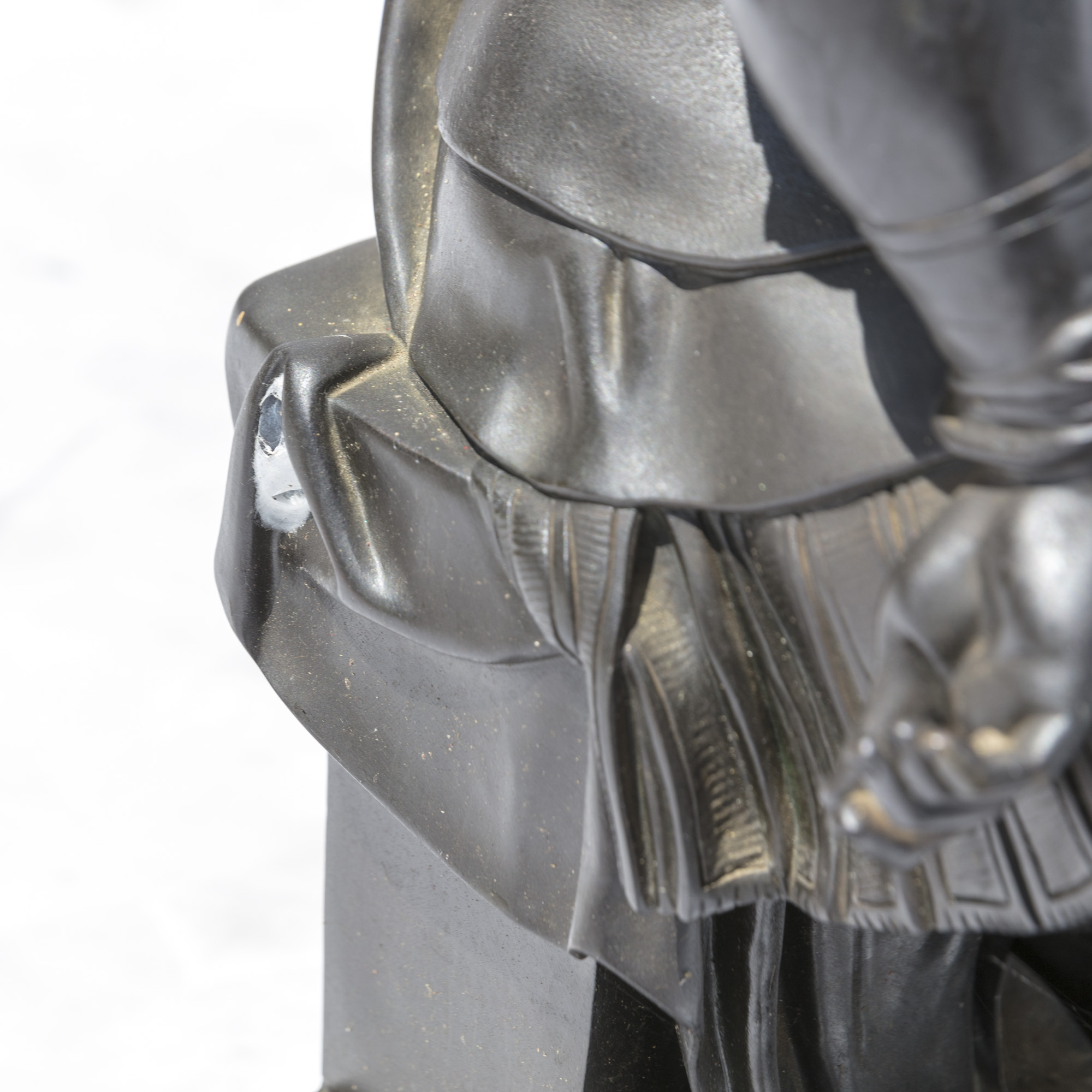 Reproduction Sculpture After Michelangelo's "Il Penseroso"