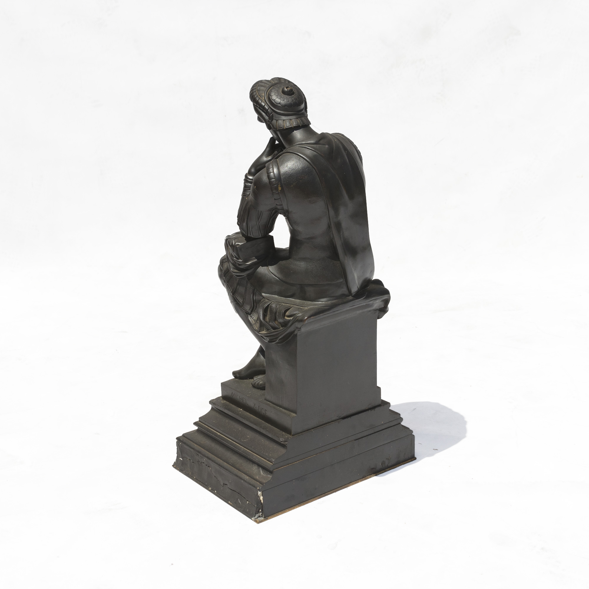 Reproduction Sculpture After Michelangelo's "Il Penseroso"