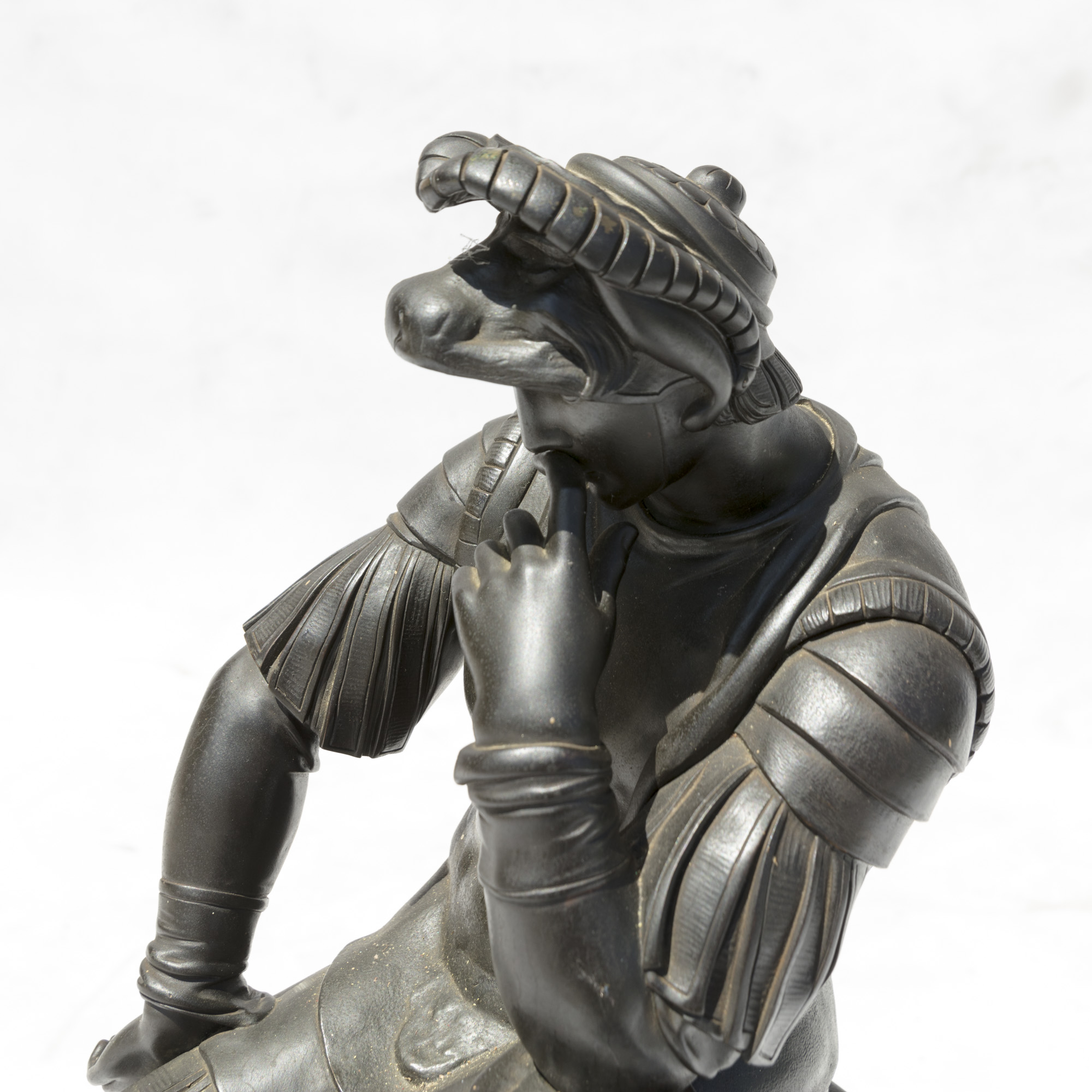 Reproduction Sculpture After Michelangelo's "Il Penseroso"