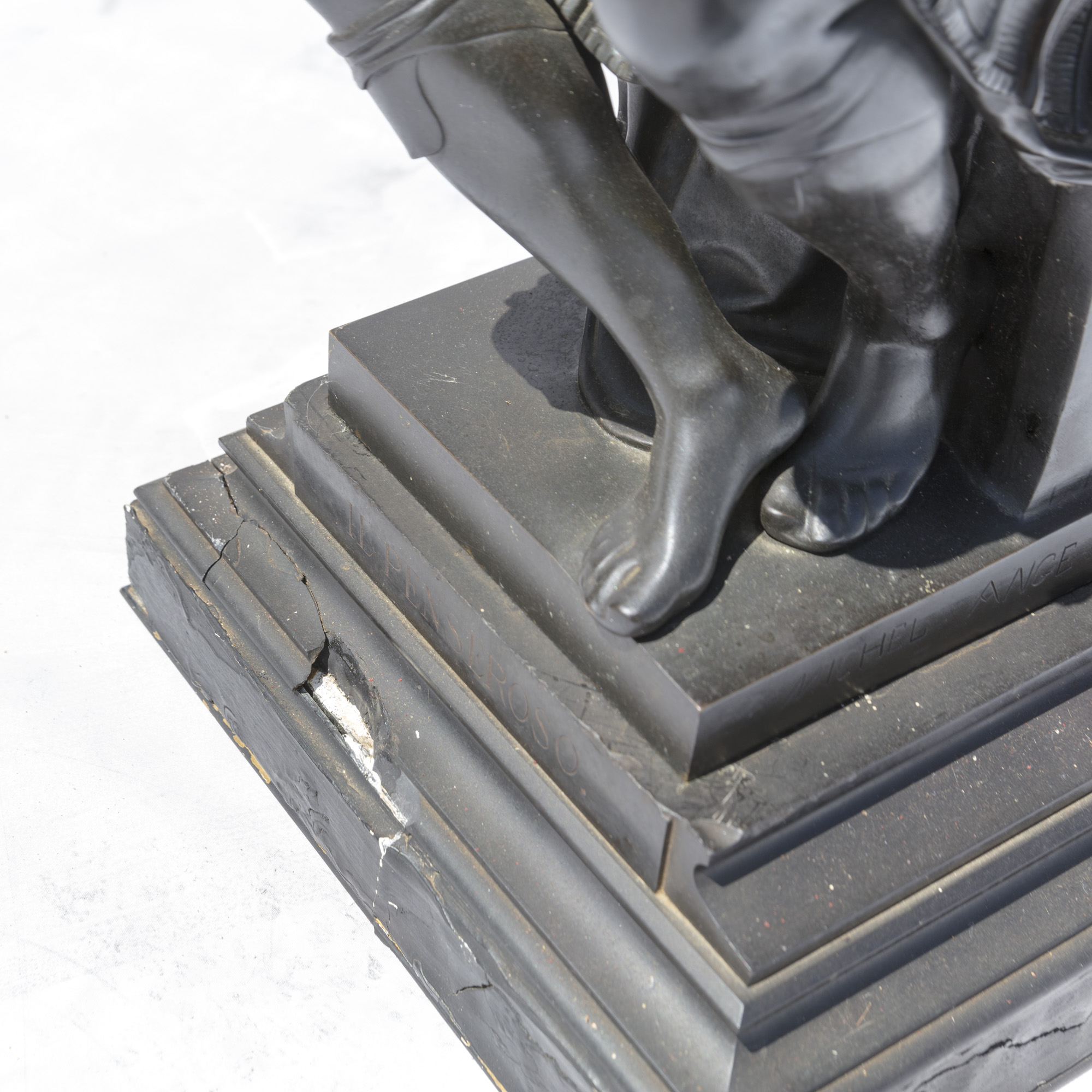 Reproduction Sculpture After Michelangelo's "Il Penseroso"