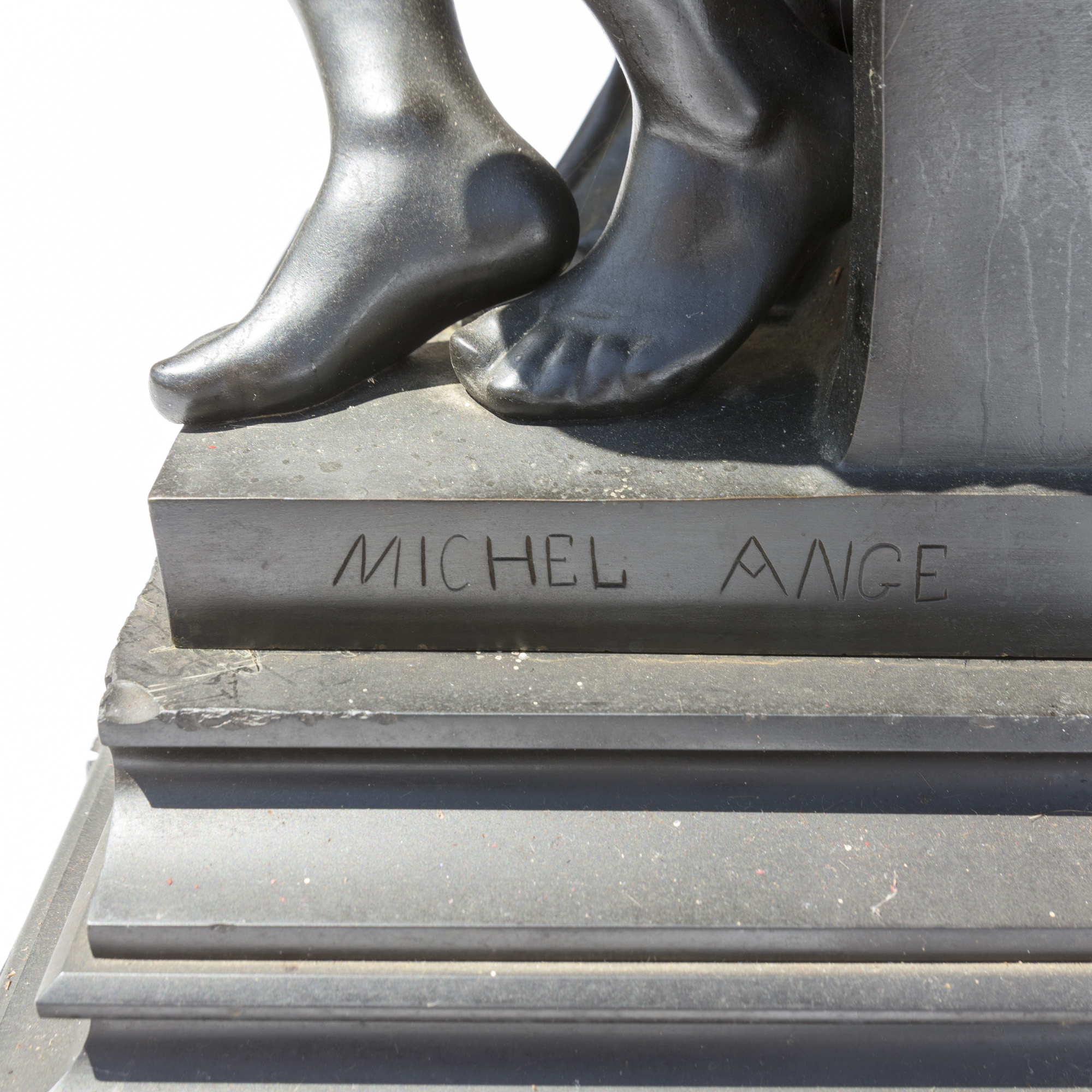 Reproduction Sculpture After Michelangelo's "Il Penseroso"