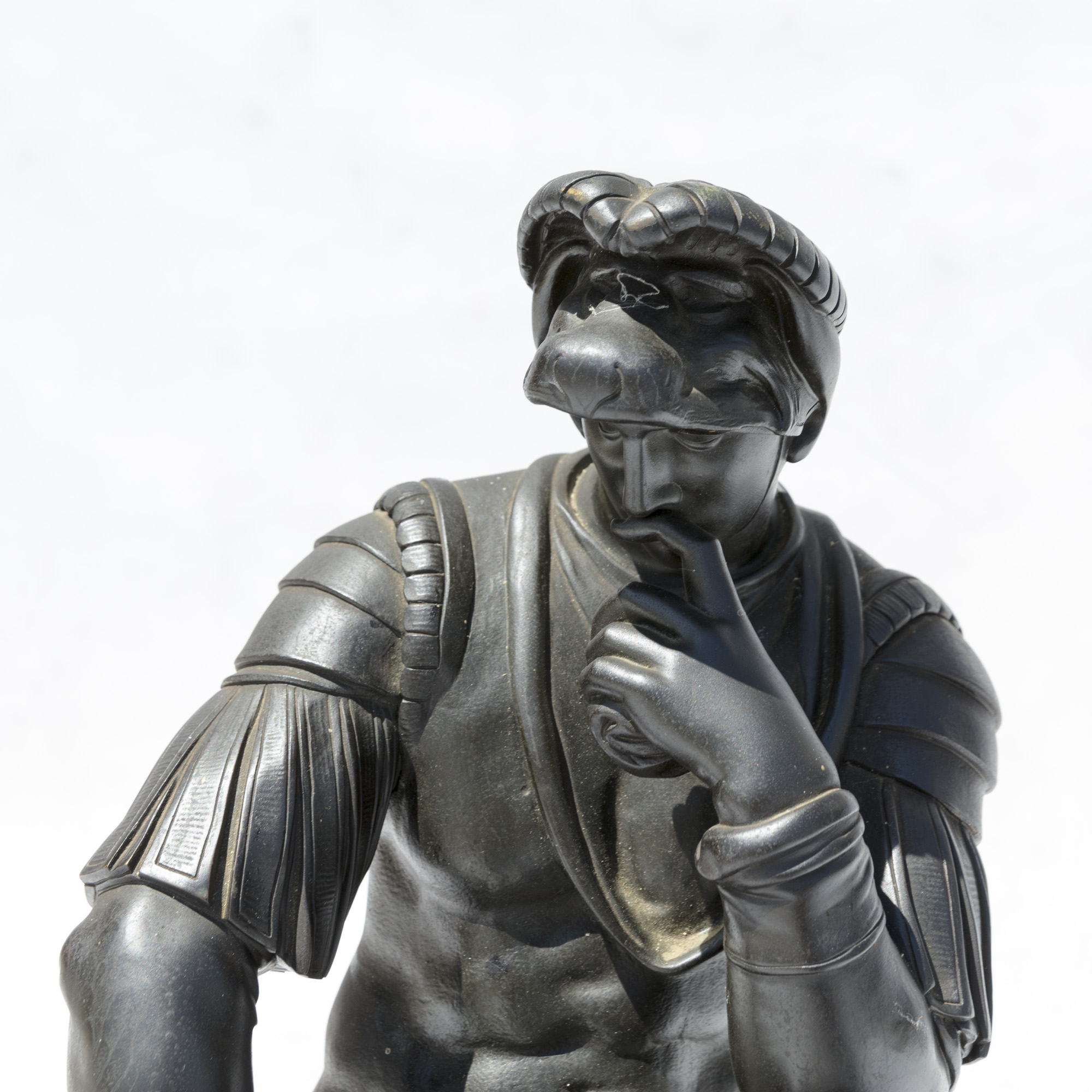 Reproduction Sculpture After Michelangelo's "Il Penseroso"